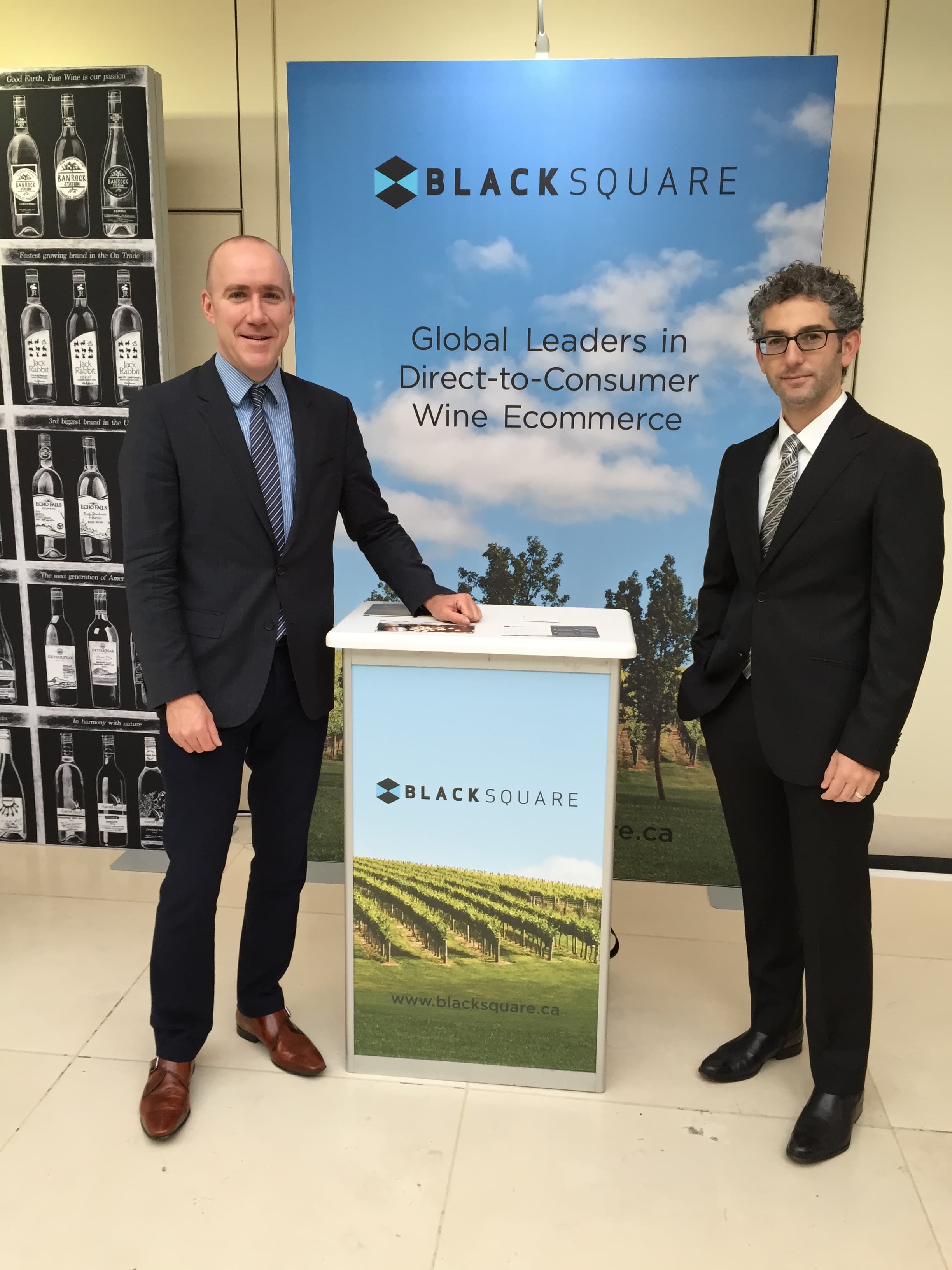 David Gluzman and Matthew Protti presenting BlackSquare in London, 2014