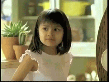 The girl from the Old El Paso taco ad asking why don't we have both